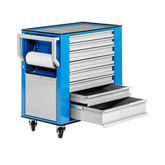 Makita TWC708R Heavy-Duty 7-Drawer Rolling Tool Cabinet With Lockable Top Tray