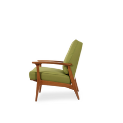 Plain leather single chair