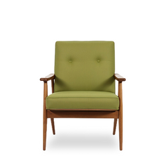 Plain leather single chair
