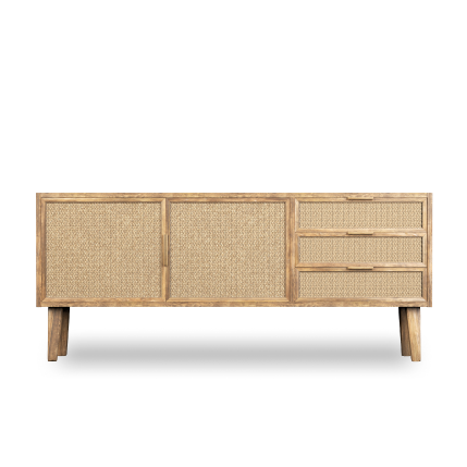 Pine long cabinet