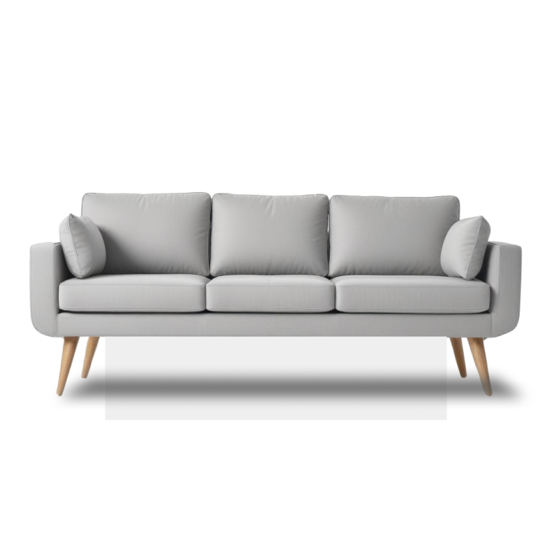 Emulsion leather straight chair